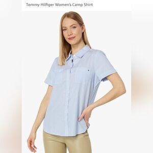 Tommy Hilfiger Womens Camp Shirt, Size 1X